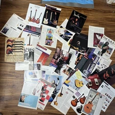 Vintage Ads Mainly For Guitars Amps  Etc Cut Out Of Guitar Magazines + Lessons