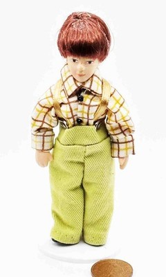 Puppenhaus Boy Puppe Mit Freizeit Kleidung Miniatur 1:12 Maßstab Graham Tumdee