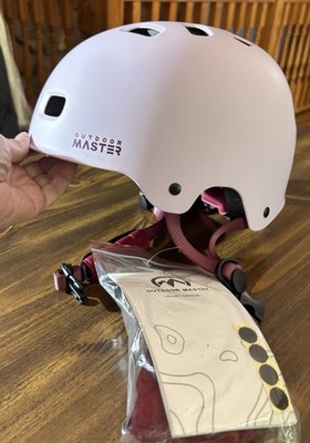 Outdoor MASTER  Ski Helmet - Snowboard - Cycling Med Cherry Blossom Powder NEW