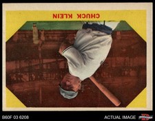 1960 Fleer #30 Chuck Klein Phillies HOF 2 - GOOD