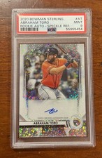 2020 Bowman Sterling Rookie Speckle Refractor /99 Abraham Toro Auto PSA 9 RC