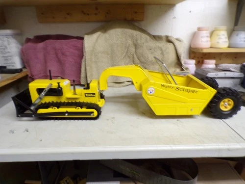 TONKA MIGHTY DOZER SCRAPER HAS BEEN REBUILT SANDBLAST POWDER COATED