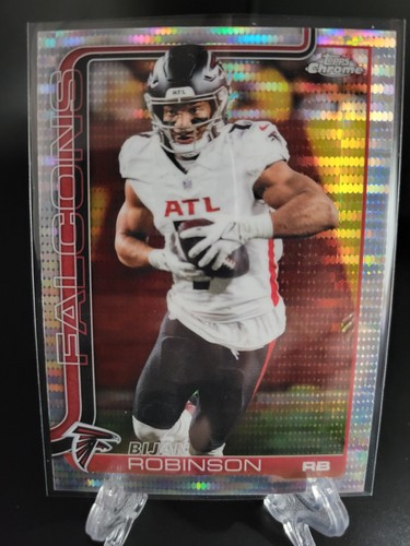 2025 Topps Chrome- Bijan Robinson Pulsar Refractor #16 Atlanta Falcons