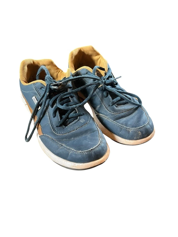 Youth Boys Waterproof Casual Sneakers – Blue & Brown – Size 39 EU (US 6.5Y - Image 2 of 4