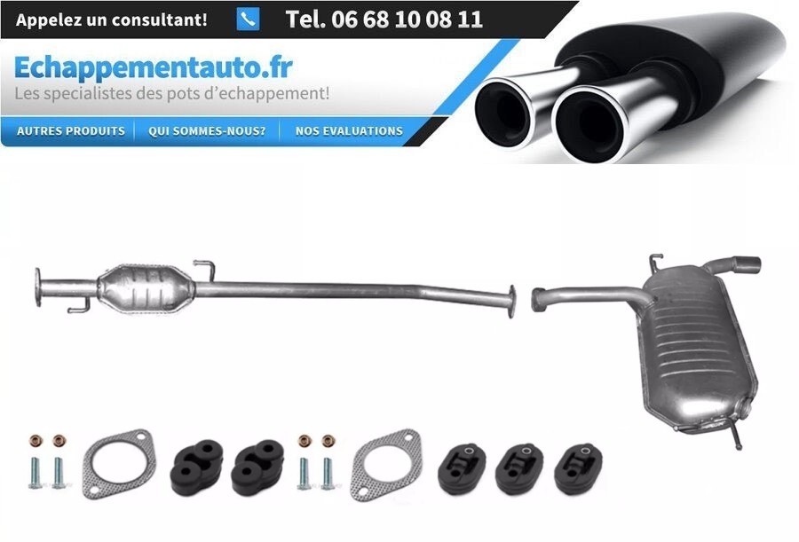 Échappement Kia Sportage 2.0 silencieux central arrière 2WD 2004 2005 2006 2007 2008