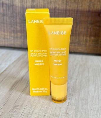NEW ~ LANEIGE Lip Glowy Balm Hydration with Shea Butter in Mango, NIB