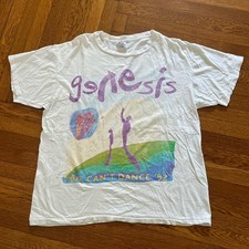 vintage 1992 genesis "we can't dance" tour tshirt