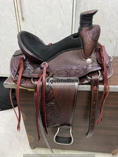 premium leather western saddle horse tack with accessories