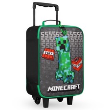 Minecraft Kids Suitcase for Boys and Girls Foldable Hand Luggage Gamer Travel