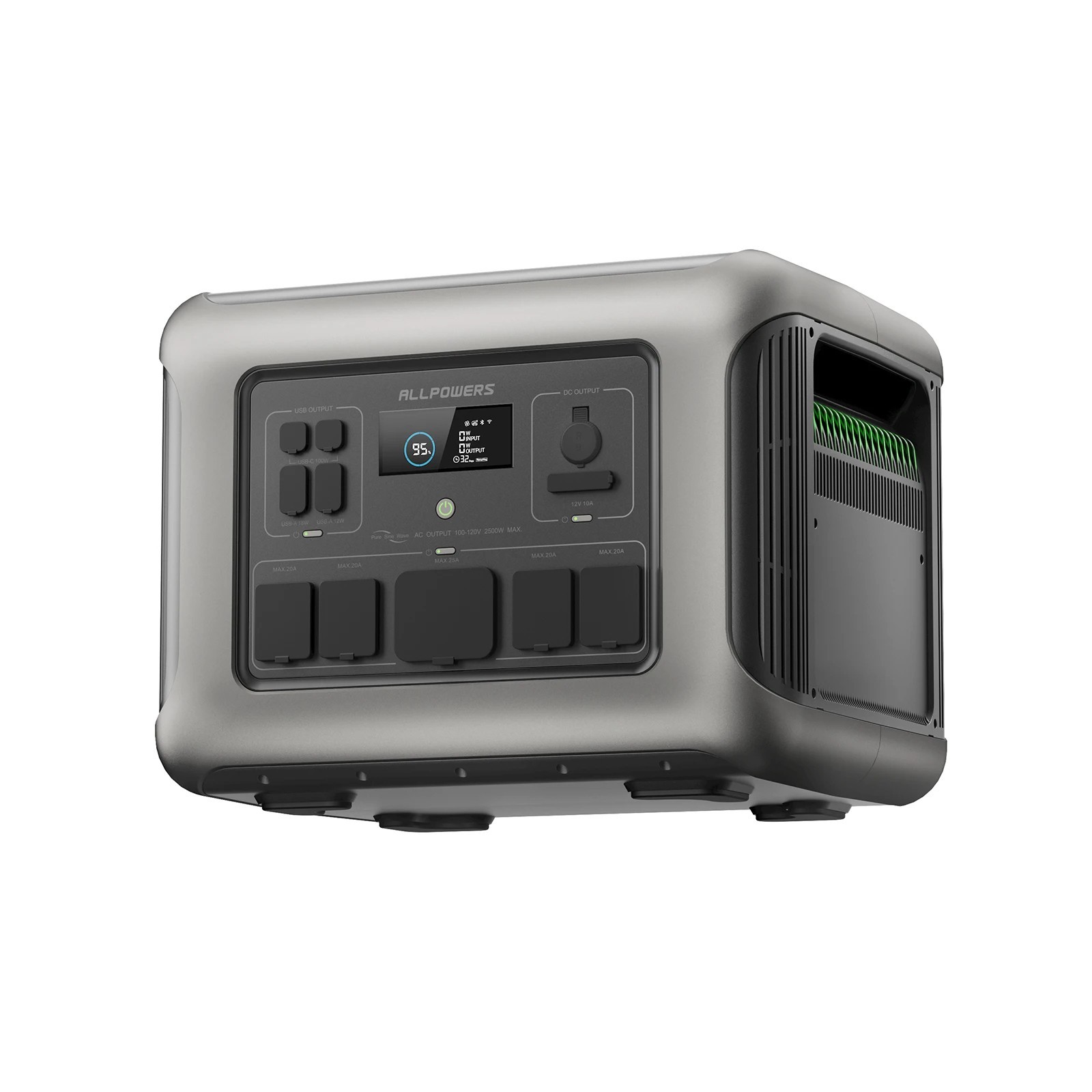 ALLPOWERS R600 Station Électrique 299Wh 600W LiFePO4 Gris
