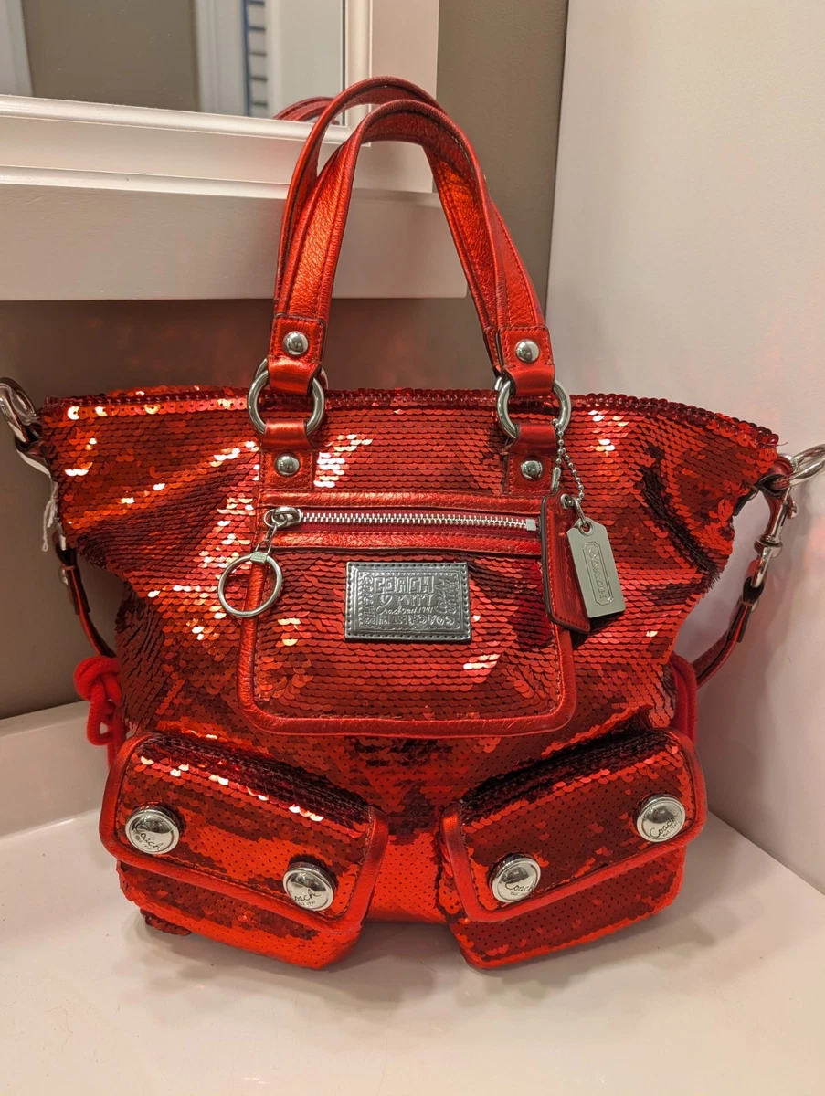 Coach Poppy Sequin Satchel/Top Handle Bag Handbags & Bags for
