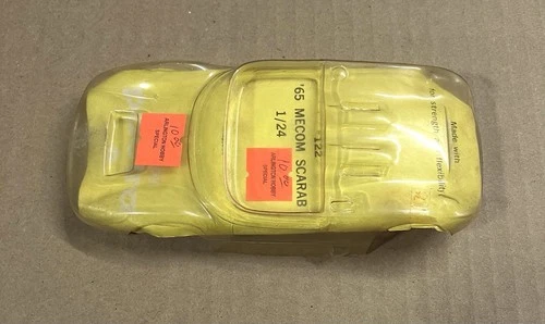 Vintage NOS Pactra 65 Mecom Scarab Slot Car Body.