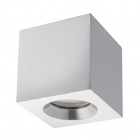 Deckenspot Aluminium Glas Chrom IP44 GU10 Badezimmer L:8,5 Cm Deckenlampe KüChe