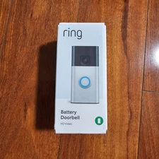 Ring Battery Doorbell, Head-to-Toe Video, Live View, Two-Way Talk - Satin Nickel