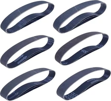 18 Pack 1 x 18 Inch Silicon Carbide Sander Belts - 3 Pcs Each of 120 1 x 18 