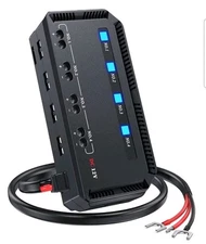  12V Fuse Block, Universal 20A Motorcycle Fuse Relay Box Kit with LED Warning 