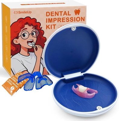 SmileUp Custom Teilprothesen (1 Zahn) DIY Dental Abformset BoxEE
