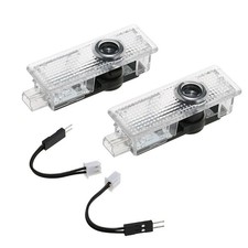 2Pcs Car Door Projector Laser Led Lights Courtesy Puddle Shadow Lamps For BMW
