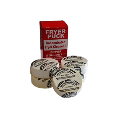 Fryer Puck Heavy Duty Cleaning Tablets 5 Count Concentrated Grease Remover