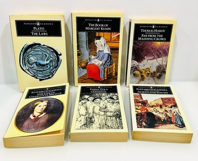 Penguin Classics 6-Book Lot | Plato The Laws, Germinal, North & South, More