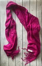 Patrizia Fastelli Firenze Womens Pink Tassel Scarf