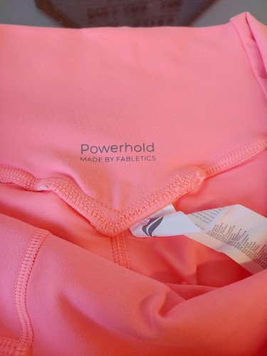 FABLETICS Kessler High-Waisted Strappy Leggings Sorbet Size XL ~ 7/8 NWOT - Picture 4 of 6