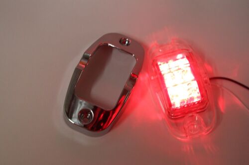 Big Red w Bezel 9 Diode 4" LED Clearance Side Marker Light Truck Trailer RV - Foto 4 di 5