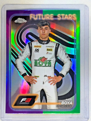 2024 Topps Chrome Formula 1 F1 Mari Boya Purple Green Refractor F3 #54 Sp