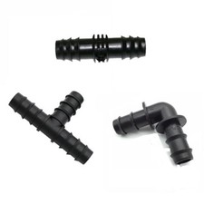 12mm Plastic Hose Pipe t piece, 90 bend, straight  Connector Joiner  Valves Air 