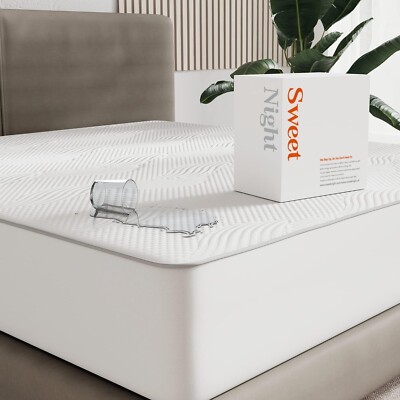 Sweetnight Small Doppel Matratzenschoner 120x190cm wasserdicht Bambus 40cm tief