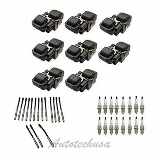 UF359 8 Ignition Coil  SK16R11 Denso Spark Plug  Bosch Wire Set For Mercedes
