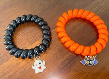 Cute Halloween Kids Bracelets 2 Pack - Bat  Ghost
