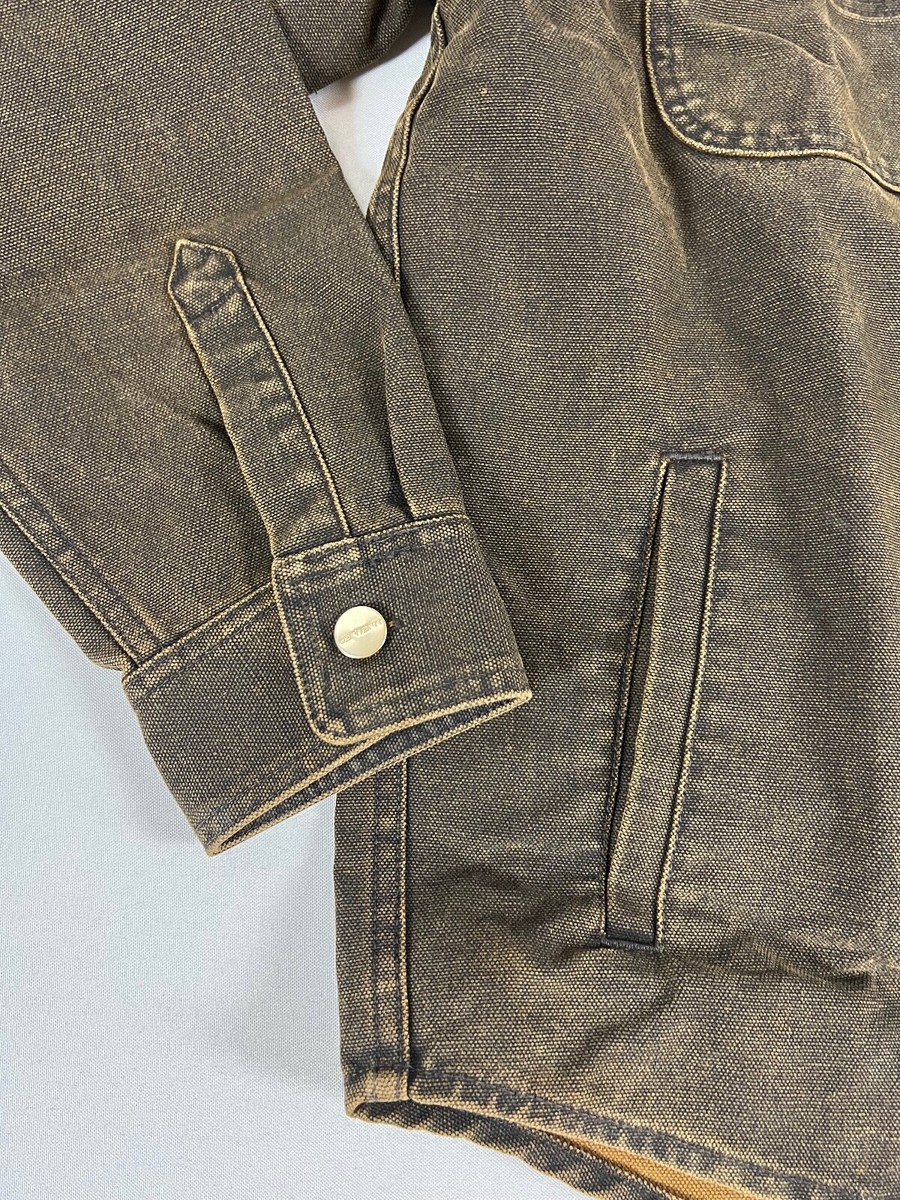 CARHARTT WIP GAREN SHIRT JAC BLACK/DEEP HAMILTON BROWN STONE