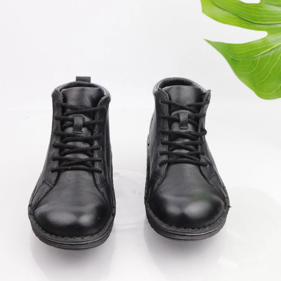 Drew Womens Jamie Boot Size 7.5 Brown Leather Chukka Lace Up Orthotic Bootie - Image 3 of 4