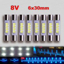 8 pezzi lampada LED Marantz 8 Vac vintage audio quadrante misuratore lampada pilota fusibile lampadina aggiornamento