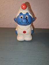 Vintage 1982 Illco Wind-Up Walking  Musical Smurf-Works
