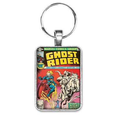 Ghost Rider #50 Cover Key Ring / Necklace Classic Night Rider Comic ...