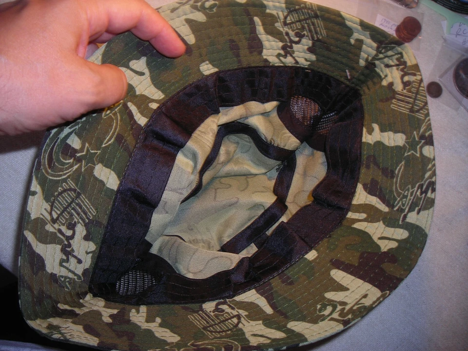 Camouflage chapeau Tactical Head Wear/Boonie/Jungle Hat Cap For Wargame Sports - Image 3 of 4