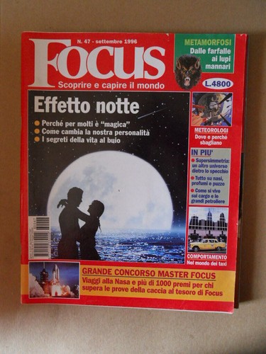 FOCUS 47 1996 Nachteffekt - Metamorphose von Schmetterlingen zu Werwölfen [MS17]