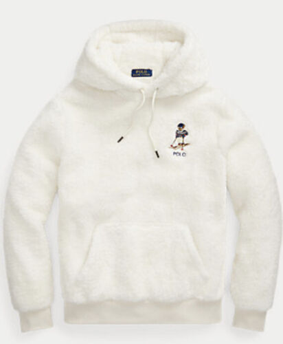 Polo Ralph Lauren fleece hoodie Fuzzy high-pile bear Logo XL | eBay