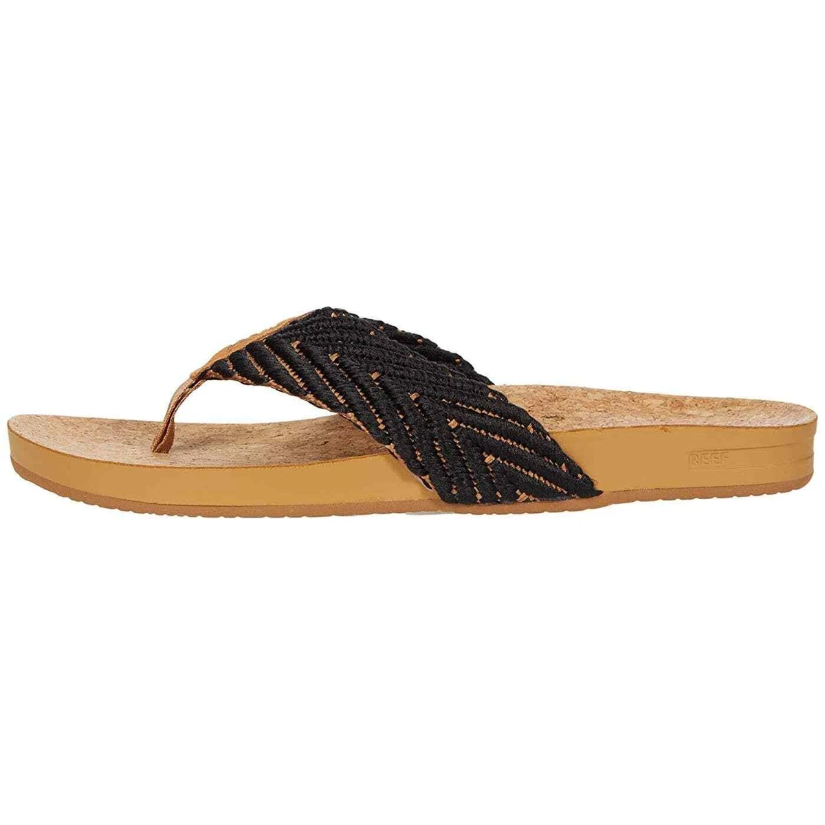 Reef Women Flip Flop Sandals Cushion Strand Size US 7M Black