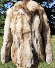 Real Fluffy Fox Fur Genuine Sacks & Brendlor Coat