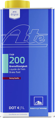 ATE Original TYP 200 Racing Quality DOT 5.1  Brake Fluid, 1 Liter Can