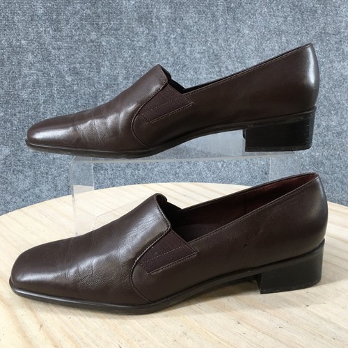 Trotters Heels Womens 11 N Ash Square Toe Pumps Casual T4158-001 Brown Slip On - Picture 2 of 18