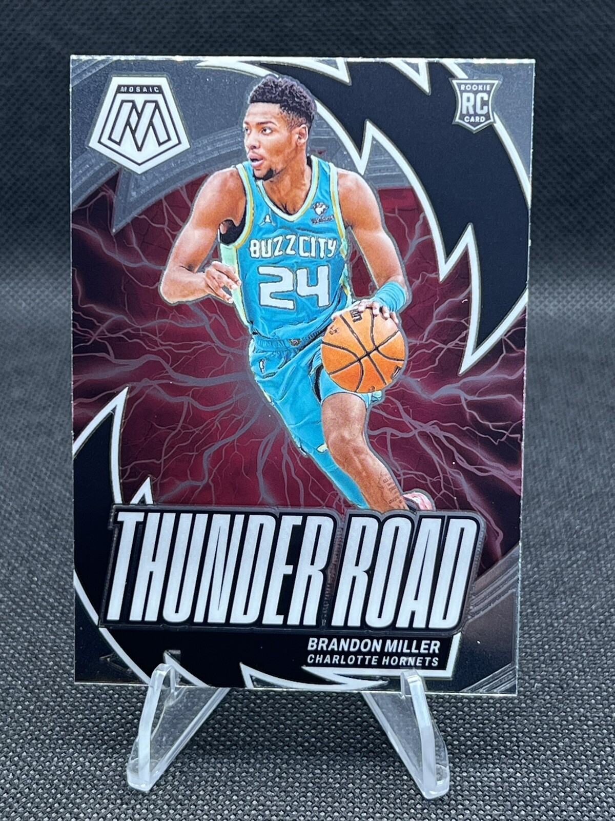 2023-24 mosaic basketball Silver Mosaic Thunder Road Brandon Miller