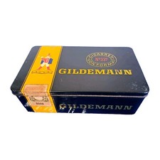 Blechdose "GILDEMANN Cigarren No. 337 leicht", leer, alt, Sammler