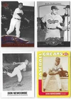 DON NEWCOMBE BROOKLYN DODGERS BASEBALL CARD LOT OF 4 CARDS