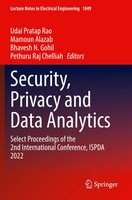 Security, Privacy And Data Analytics Udai Pratap Rao (U. A.) Taschenbuch Xii