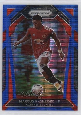 2020-21 Panini Prizm Premier League Retail Blue Pulsar Marcus Rashford #14 1p48