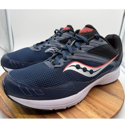 Saucony Cohesion 15 Men's Size 13 Wide Navy Blue Black Running Shoes 0204